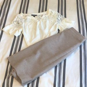 💕 J.Crew Cozy Wool Tan Beige Pencil Skirt💕